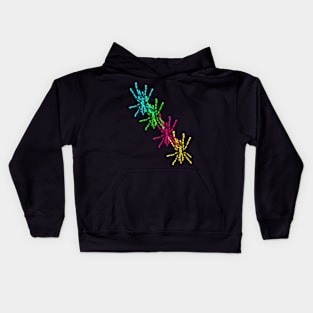 Tarantula Poecilotheria regalis rainbow Kids Hoodie